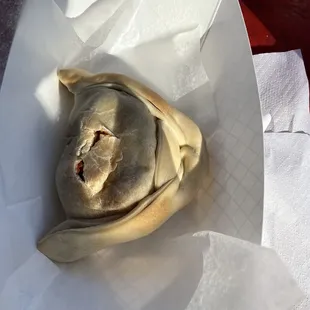 Marrakesh Express empanada, 100% vegan and da bomb!