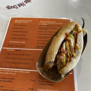 Hot Dog Estilo Sonora