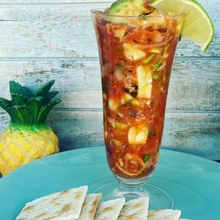 Shrimpless Cocktail (hearts of palm &amp; Jackfruit)