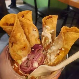 Cup of tacos