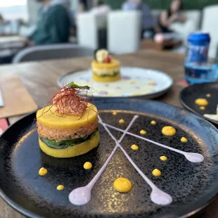 a plate of food on a table