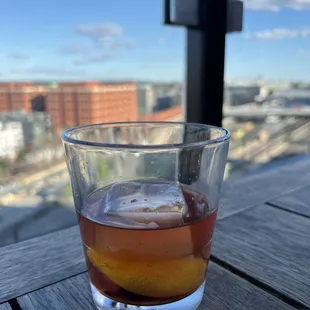 Old fashioned - trying two! A bourbon and another rye. Bartender knows what he&apos;s doing.