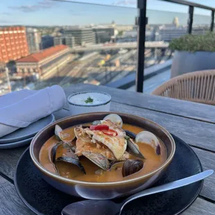 Parahuela fish stew, kinda like a latin cioppino, delish.