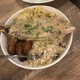 Red Snapper Run Down Plate