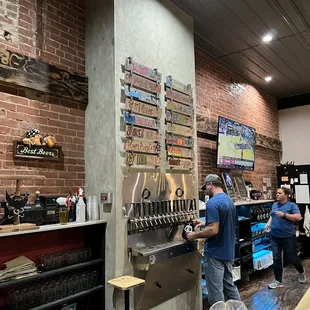 customers at the bar