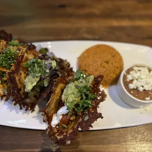 Carne Asada Tacos, Grilled Korean Beef Tacos, Vampire Taco all with vampire shells.