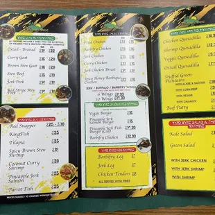 Inside menu