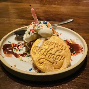Birthday dessert