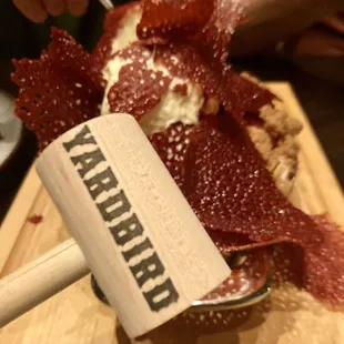 Strawberry peach cobbler.