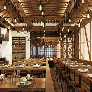 sushi and sashimi, interior