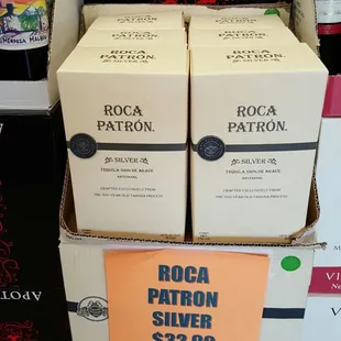 a box of roca patron
