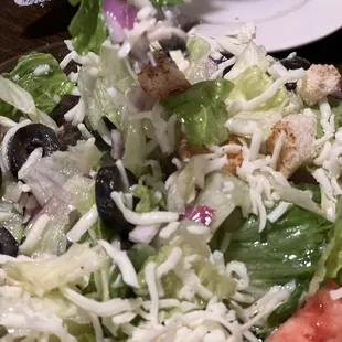 Homemade Italian dressing on this salad was so so good !!