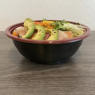 7/1/22 (fri): Side view of the Sashimi Salad