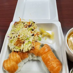 Washington Roll, comes with salad and soup for $9