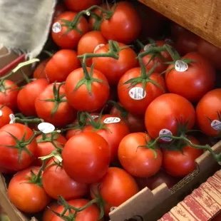 a box of tomatoes