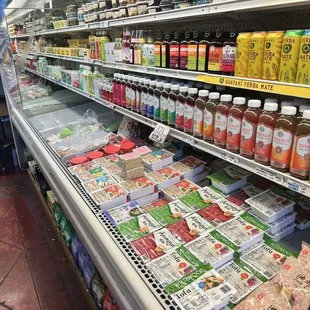 Tofu, juice, and fresh noodles