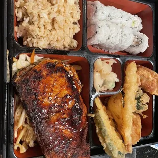 Salmon Teriyaki Bento