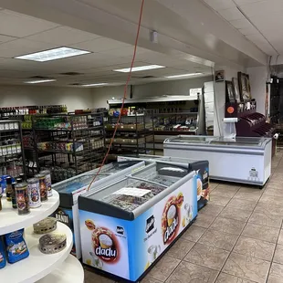 the inside of a grocery store