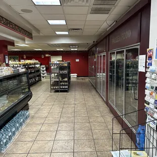 the inside of a grocery store