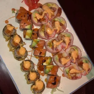 Hawaii Roll Samurai Roll Fantastic Spicy Tuna