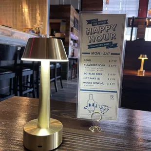 Happy Hour Menu until ?