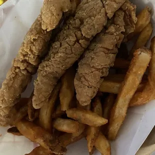 3 Chicken Strips and Fries