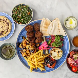 a plate of food on a table