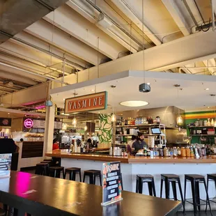 the interior of a restaurant