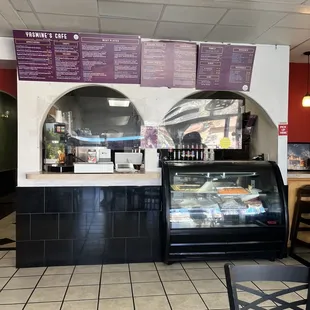 the interior of the restaurant