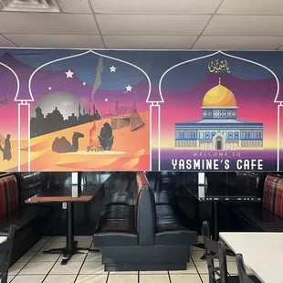 Inside decor and seating