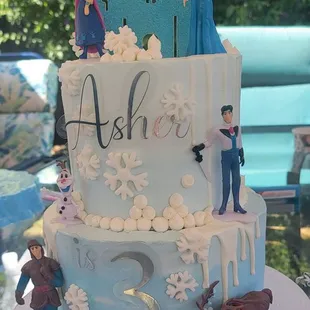 Frozen themed cake.