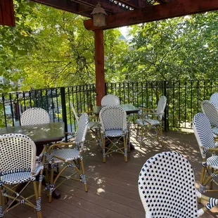 Picture of rooftop ding area before they opened for lunch. Great food!