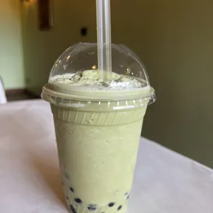 Bubble tea green tea &quot;latte&quot;