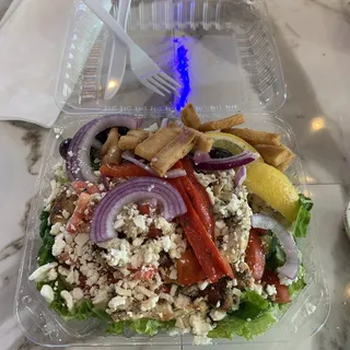 Greek Salad Lemon Herb Chicken