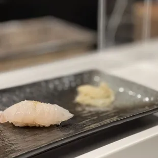 a sushi dish on a plate