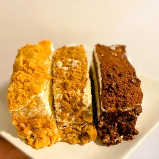 left to right | lemon, coffee, chocolate