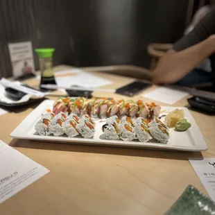 second climax, spicy tuna, spicy salmon rolls