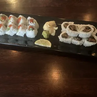 Shiitake Roll And Vegan Mexican Roll