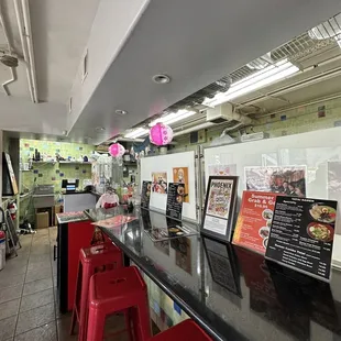 the interior of a restaurant