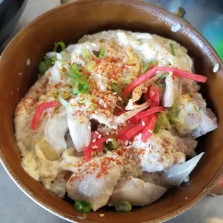 Ramen, Small Chicken and Egg Bowl Combo