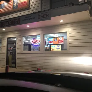 the outside of the store