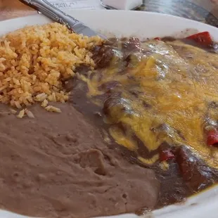2 cheese enchilada plate