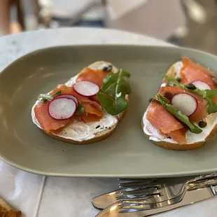 So good. Salmon toast.