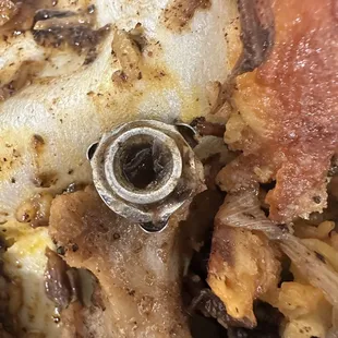 A piece of metal from something I found in my food