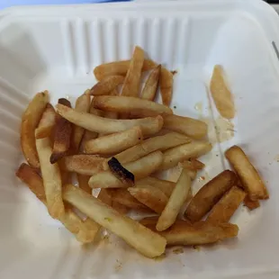 French fries, reheated