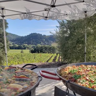 Paella and vineyards go hand in hand :)