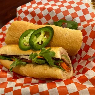 Pork bahn mi
