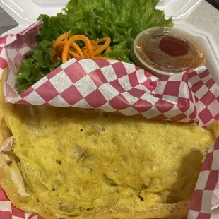 Bánh Xèo with chicken