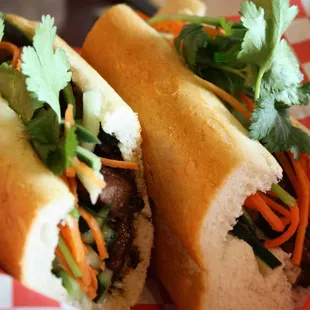21.  Char-Grilled Lemongrass Pork Baguette