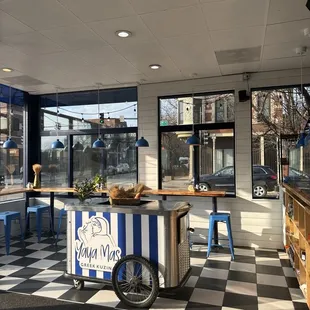 the kitchen and dining area